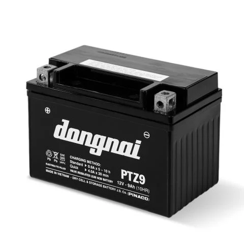Ắc quy khô miễn bảo dưỡng Đồng Nai PTZ9 - 12V - 9Ah
