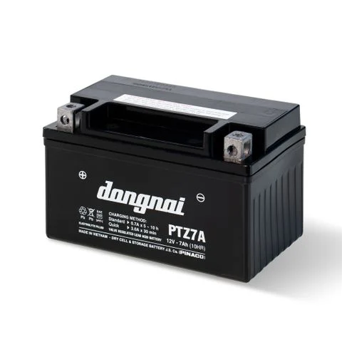 Ắc quy khô miễn bảo dưỡng Đồng Nai PTZ7A - 12V - 7Ah